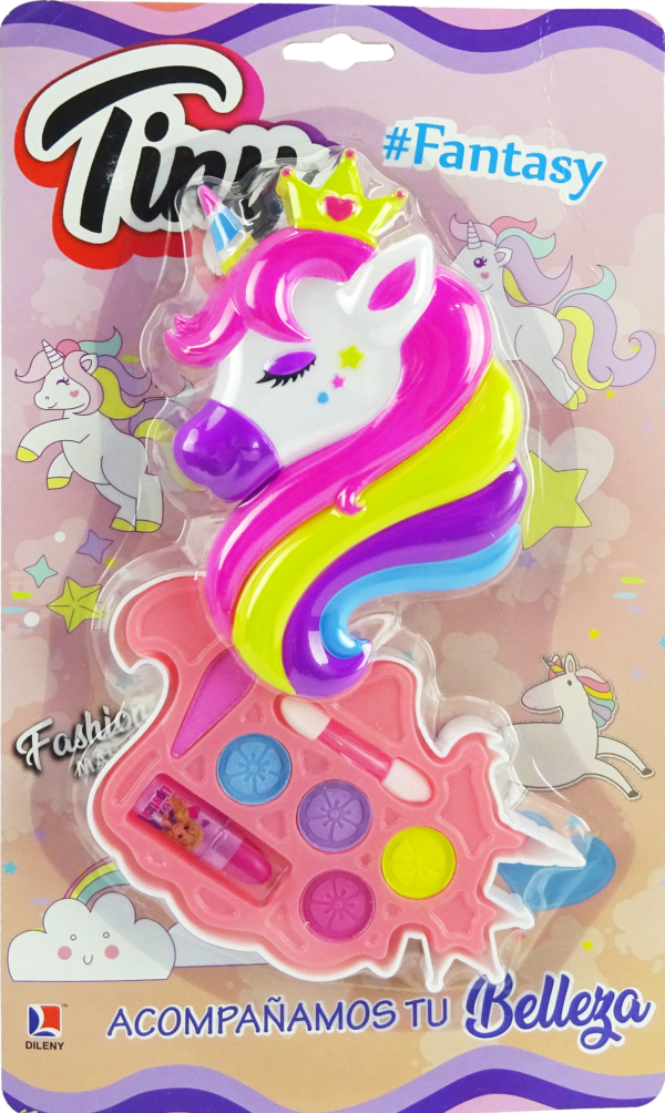 3051 Set De Maquillaje Unicornio Pastel En Blister. - Imagen 1