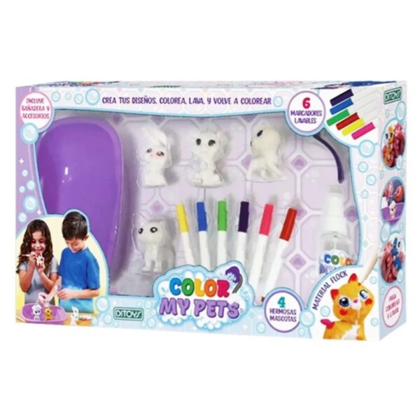 59x2471_5 Juego Para Colorear Color My Pets - Ditoys. - Imagen 1