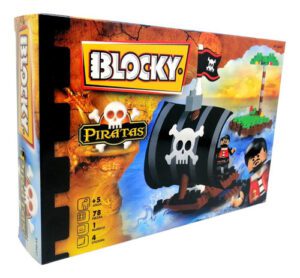 Blocky Balsa Pirata - 78 Piezas Bloques