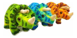 Peluche Dinosaurio Triceratops Mediano, 25 Cm