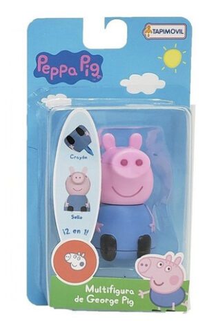 Muñeco Peppa Pig Con Sello Y Crayon