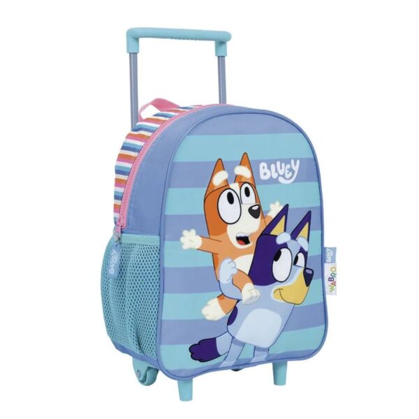 Mochila escolar carro Bluey de 12" - Wabro. - Imagen 1