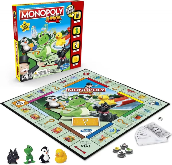 Juego de mesa Monopoly junior - Hasbro. - Imagen 1