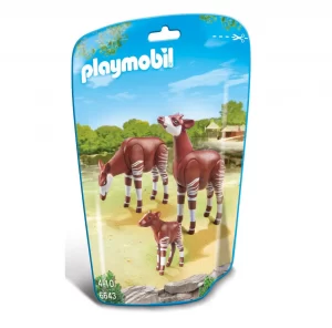 Familia de okapis con cría - Playmobil