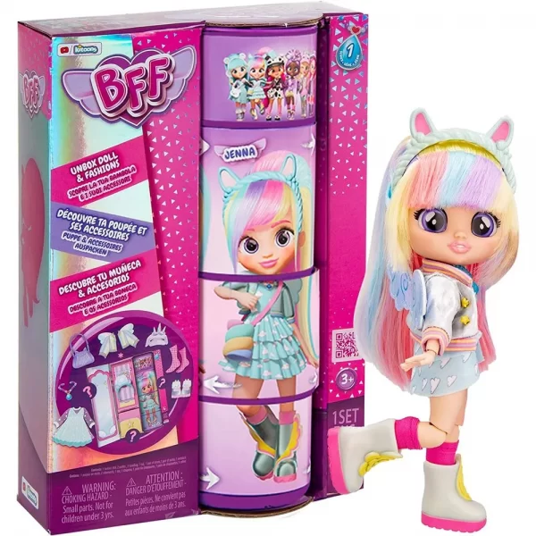81s255mdDpL._AC_SL1500_ Muñeca 20 Cm BFF Serie 1 Jenna - Cry babies - Imagen 1