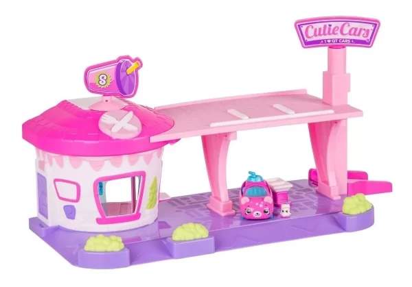 Cutie Cars Set De Estacionamiento De Autos Y Garage - Shopkins - Imagen 2