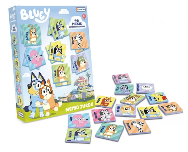 97BLU01192 Memo juego 48 Piezas Bluey - Tapimovil - Imagen 1