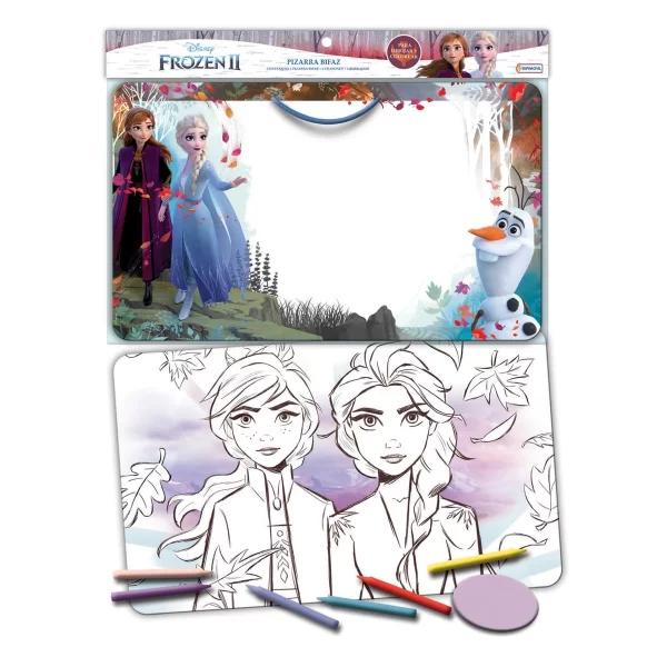 97xdfz07840 Pizarra bifaz con crayones Frozen - Tapimovil - Imagen 1