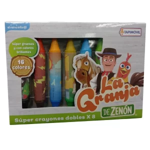 Super crayones doble color La granja de Zenon - Tapimovil
