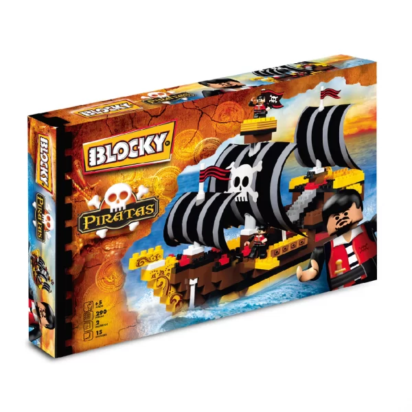 Bloques barco pirata 290 piezas - Blocky - Imagen 1
