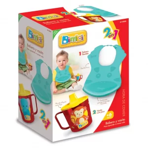 Set babero + vasito - Bimbi