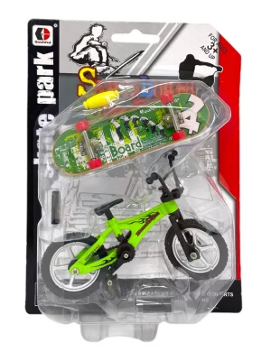 Set de finger Bici con skate