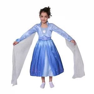 Disfraz Elsa Frozen 2 celeste talle 0 - New Toys