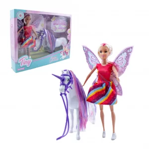 Muñeca Tiny hada y su unicornio