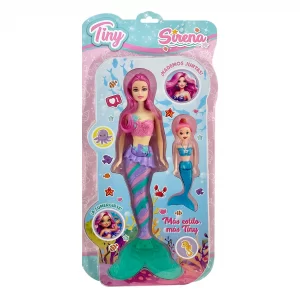 Muñeca Tiny Sirena y mini Sirena