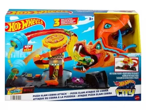Pista Hot Wheels City "Ataque pizza slam Cobra" - Mattel