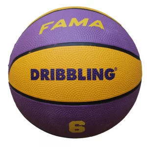 Pelota de basquet fama 21 amarillo y violeta N°3 - Dribbling