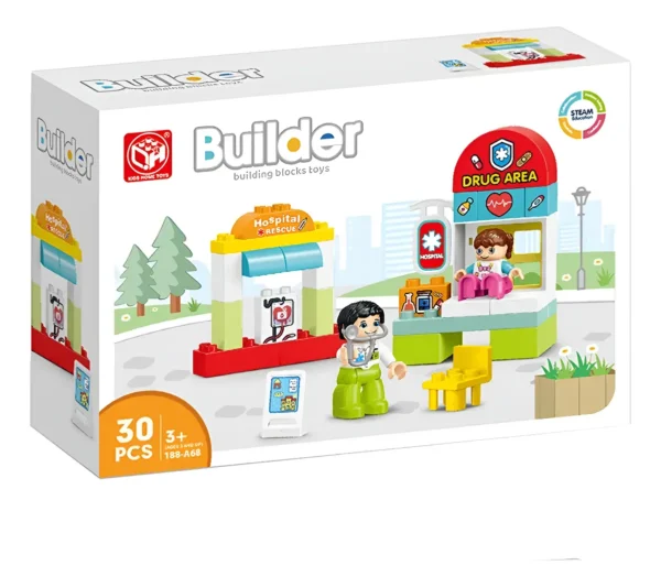 Set de bolques de construcción Hospital - Explorer Fan - Imagen 1