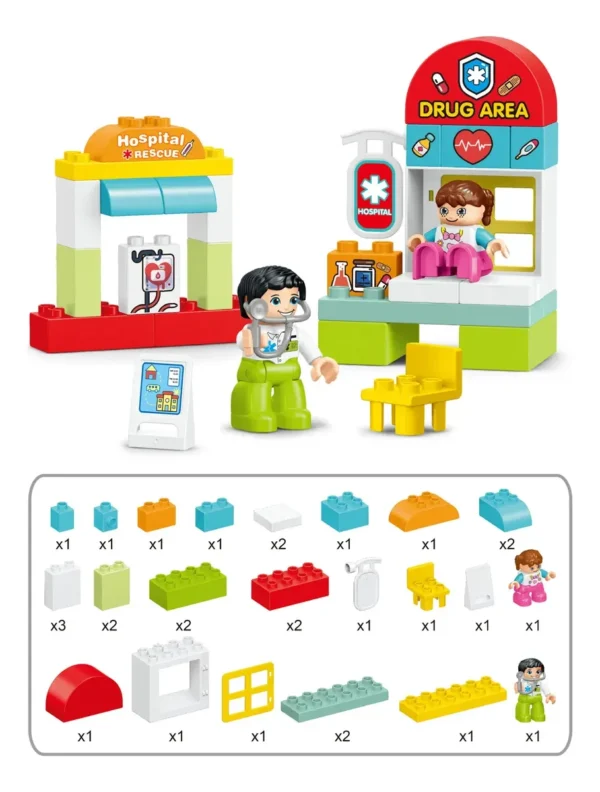 Set de bolques de construcción Hospital - Explorer Fan - Imagen 2