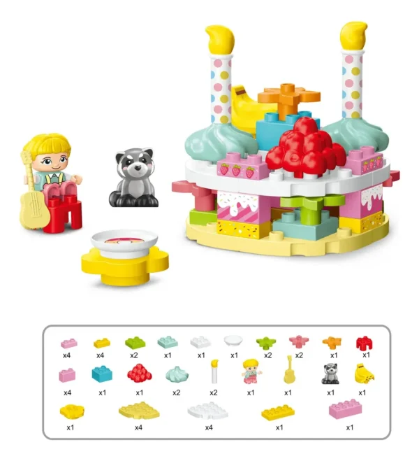 Set de bolques de construcción torta de cumpleaños - Explorer Fan - Imagen 2