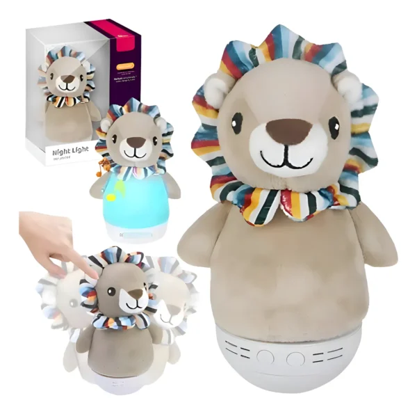 307LZ01 Lampara de noche peluche leon - Explorer Fan - Imagen 1