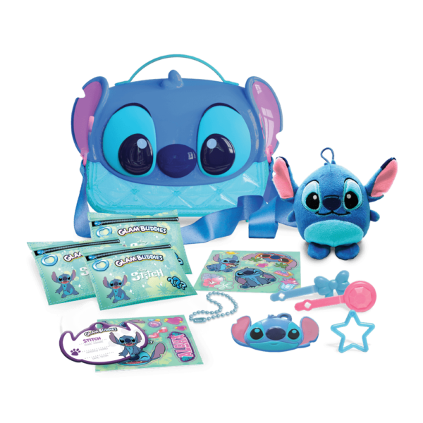 121012 Cartera Glambuddies Stitch con peluche de 16cm - Wabro - Imagen 1