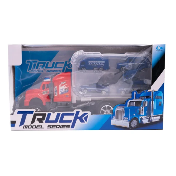 Camion policial con vehiculos - Imagen 1