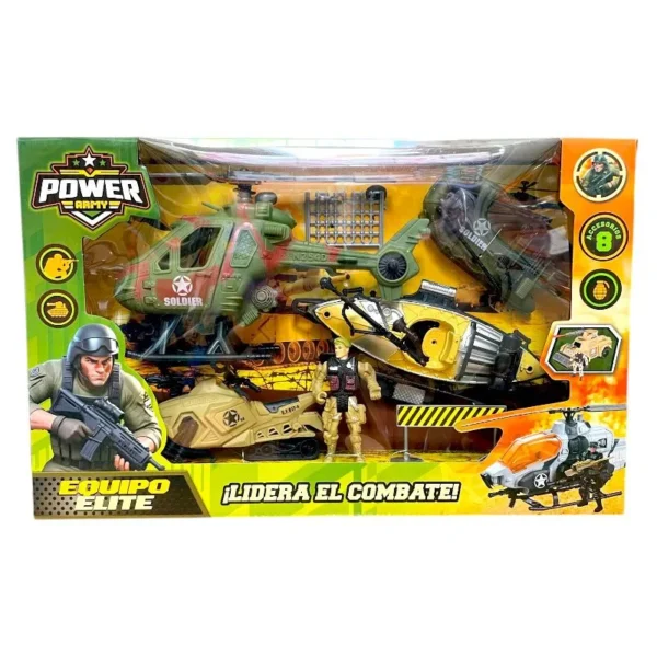 24054960 Super set soldados con helicóptero - Imagen 1