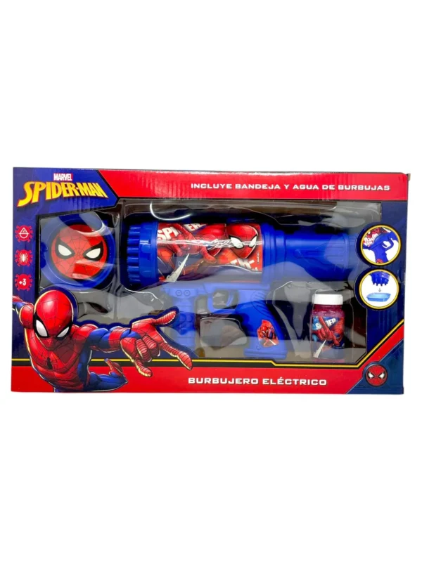 Pistola burbujero Spiderman - Imagen 1