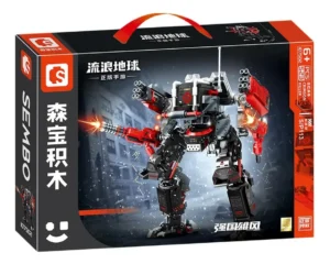 Bloques de construcción Crimson Killer robot - Sembo