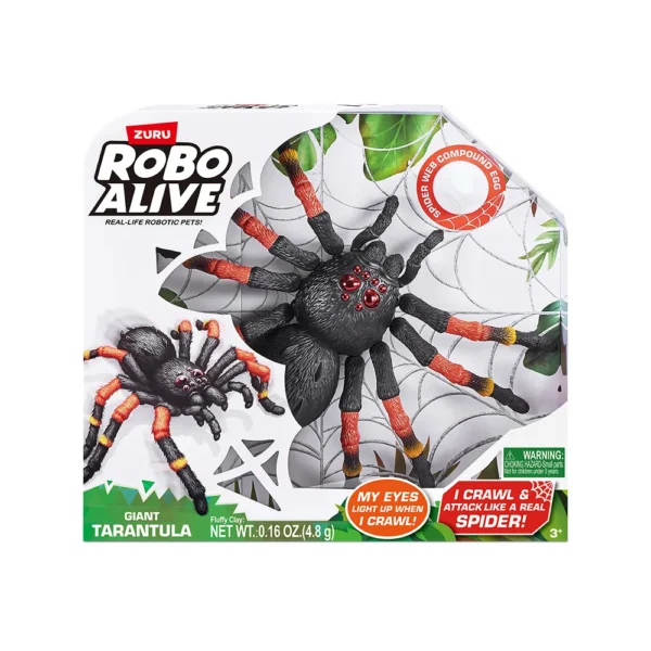Tarántula gigante realista Robo Alive 38cm - Zuru - Imagen 1