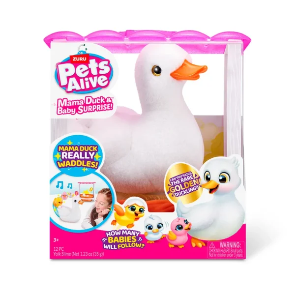 6056 Nido de pato interactivo 30cm Pets Alive "Mamá Duck & Baby Surprise" - Zuru - Imagen 1
