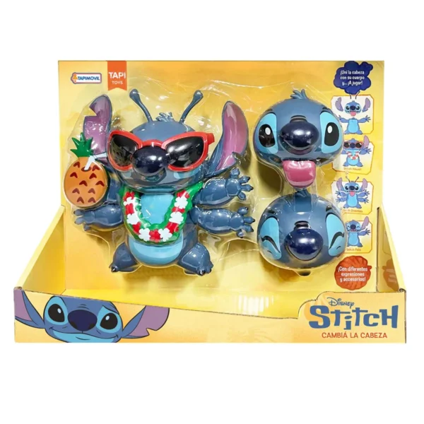 97xDMD00180 Muñeco figura Stitch cambia la cabeza con emociones - Tapimovil - Imagen 1