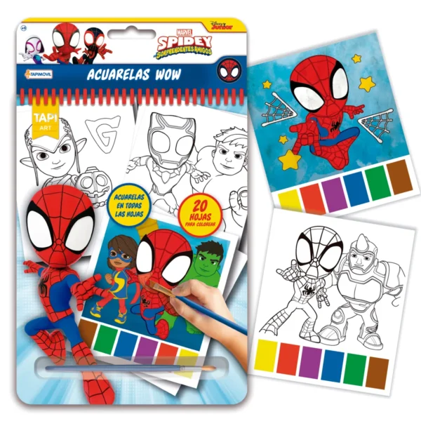 Acuarela Wow Spiderman - Tapimovil - Imagen 1