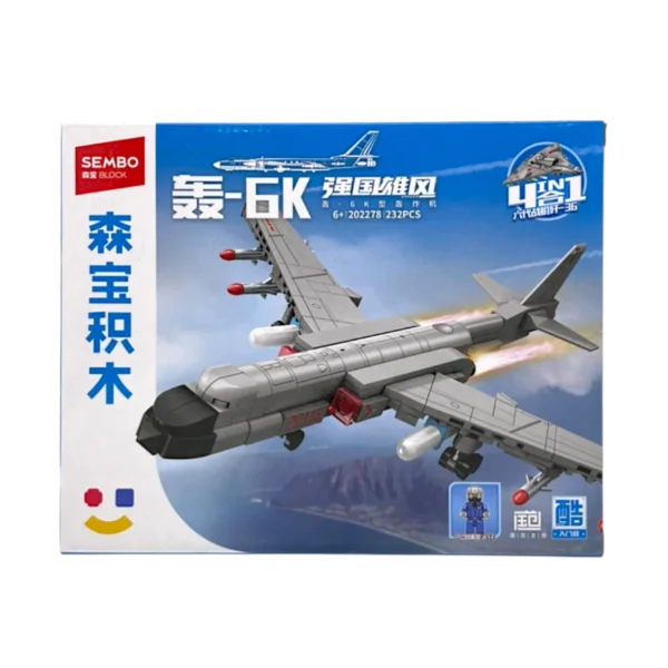 Bloques de constucción Aviones militares 4 en 1 - Sembo - Imagen 1