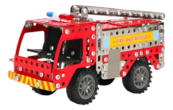Set de construcción metal Camion de bomberos - Mi Clavel toys - Imagen 2