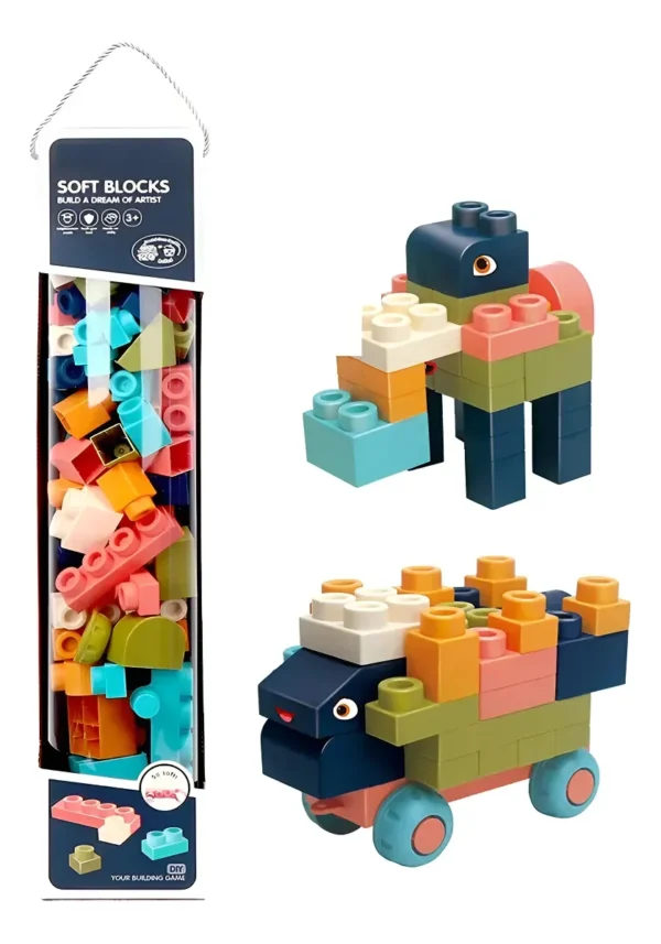 Bloques soft tubo  grande - Mi Clavel toys - Imagen 1