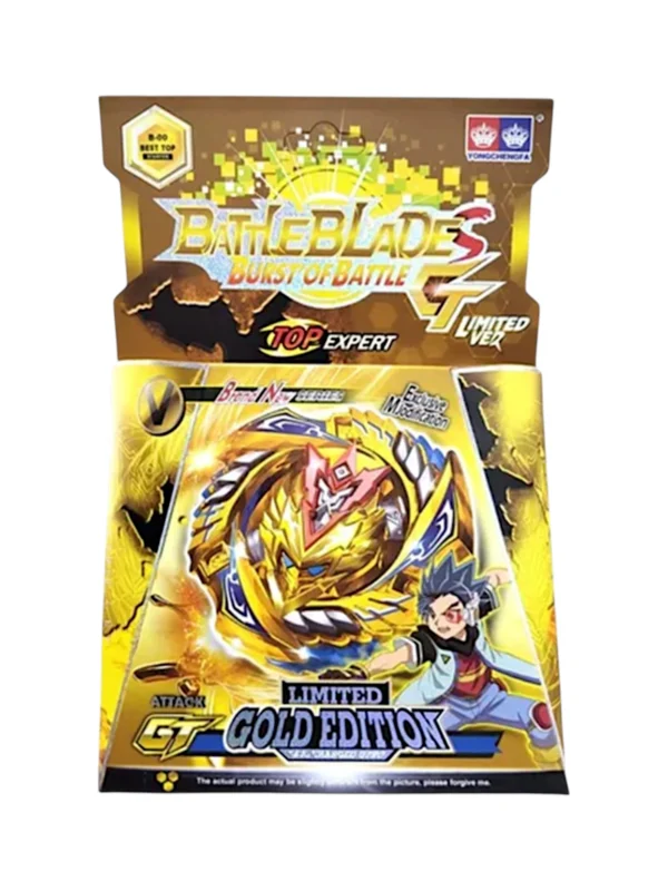 Trompo Battle blade con lanzador dorado - Imagen 1