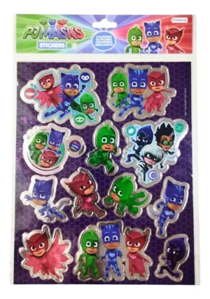 Set de stickers 2 planchas PJ Mask - Tapimovil