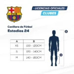 Canillera de fútbol Barcelna talle M - Dribbling - Imagen 2