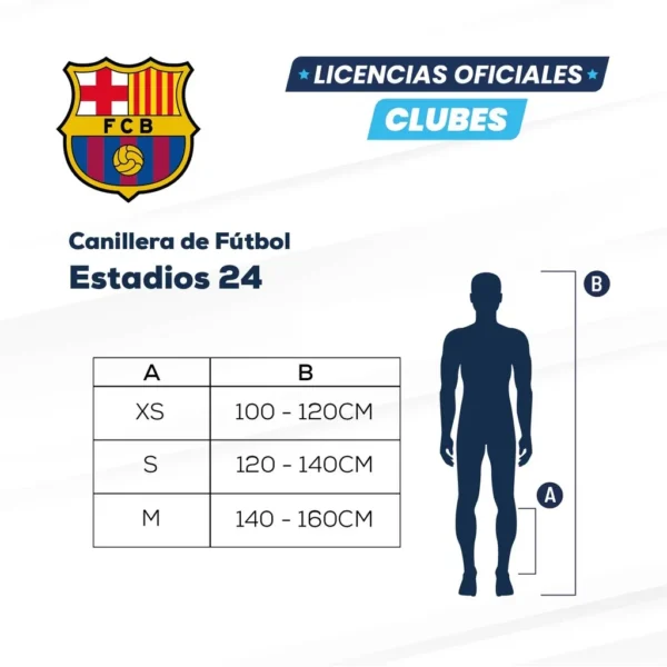 Canillera de fútbol Barcelna talle M - Dribbling - Imagen 2