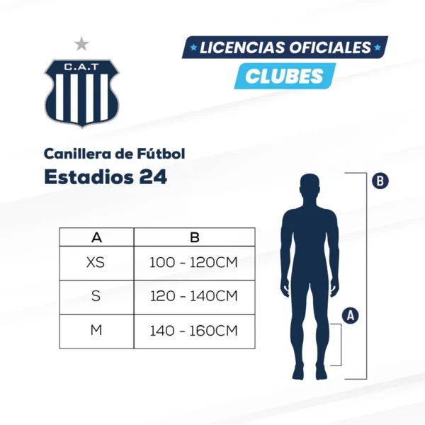 Canillera de fútbol Talleres talle M - Dribbling - Imagen 3