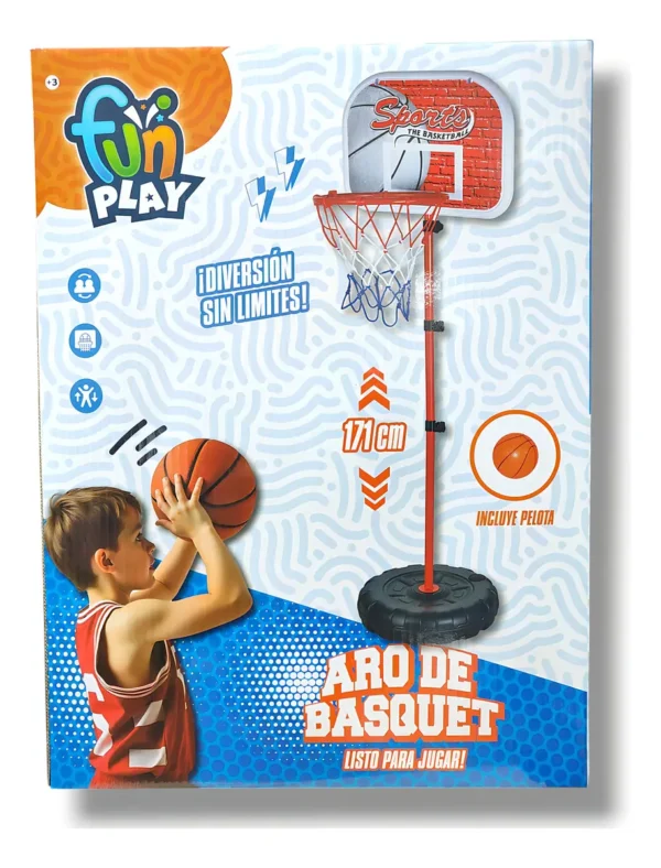 Aro de basquet con pie - Fun play - Imagen 1