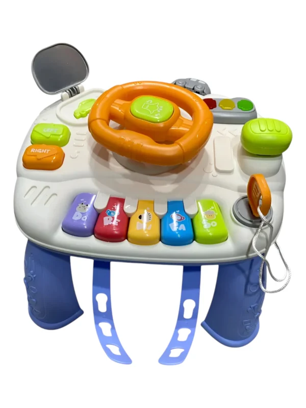 Mesa interactiva con volante celeste - Baby Gus - Imagen 2