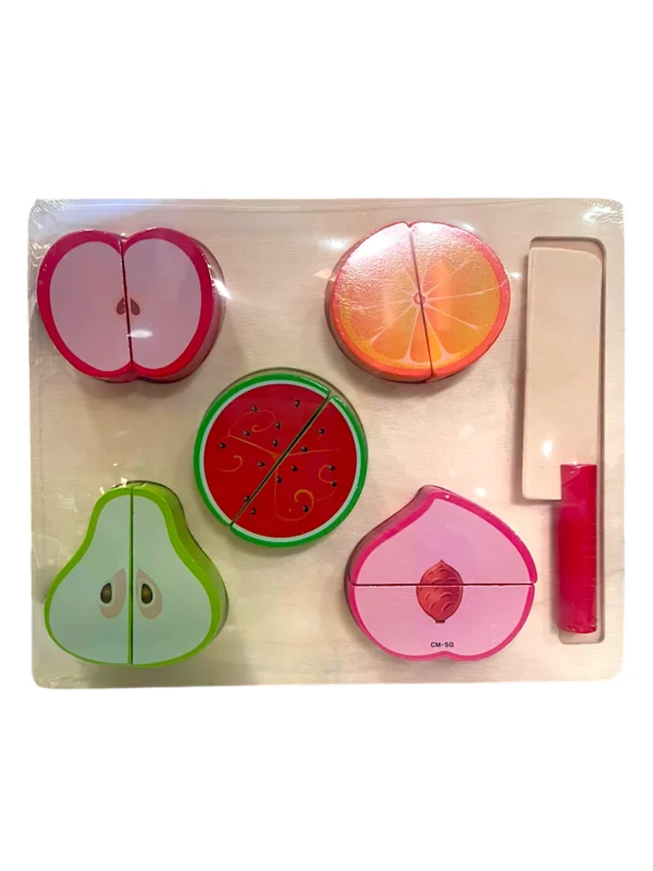 Rompecabeza de madera frutas y verduras - Imagen 1