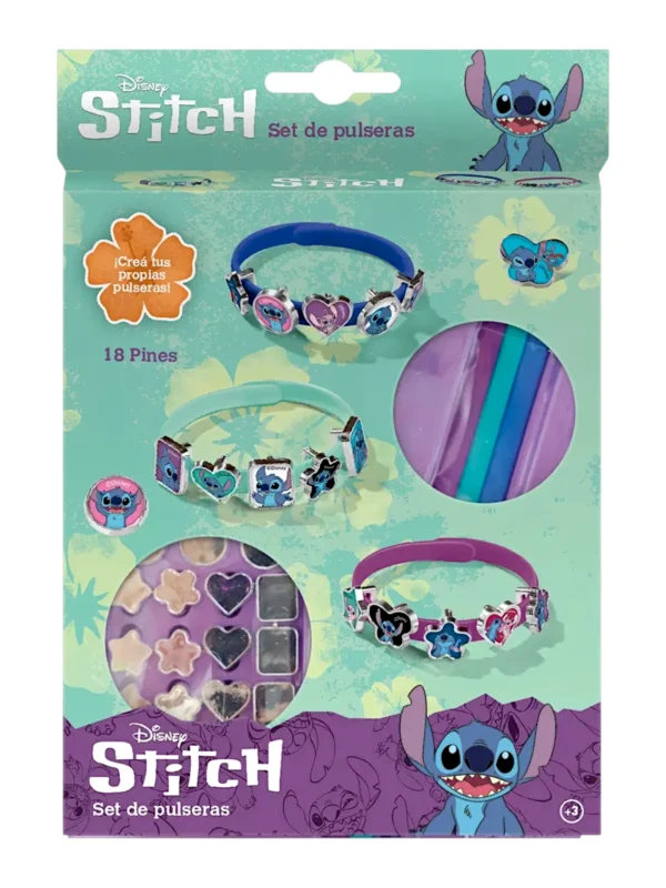 Set para armar pulseras  Stitch - Imagen 1