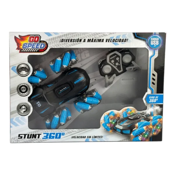 Auto a radio control Stunt 360  con luz - Go Speed - Imagen 3