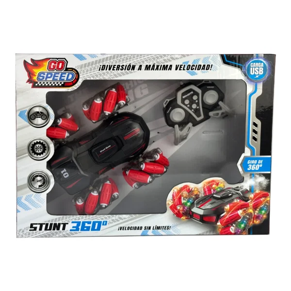 Auto a radio control Stunt 360  con luz - Go Speed - Imagen 1