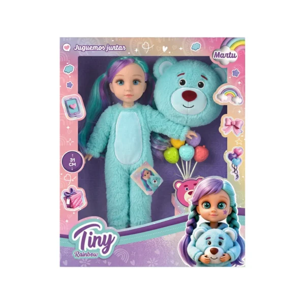 Muñeca Rainbow osito - Tiny - Imagen 2