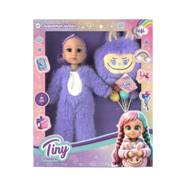Muñeca Rainbow Labubu - Tiny - Imagen 2